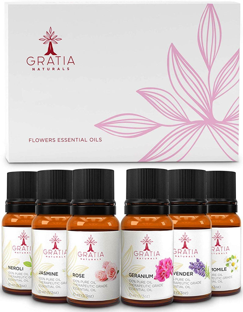 Essential Oil Floral Set – Gratia Naturals1
